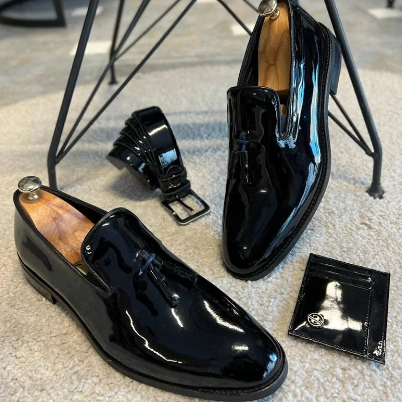 Men's Wedding Party Loafers – Elegant Slip-On Formal Dress Shoes