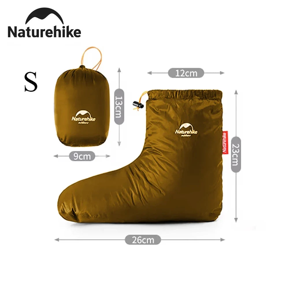 Ultralight Portable Winter Waterproof Warm Three Piece Down Hat Gloves Shoe Covers Hiking Camping Clothing Equipment