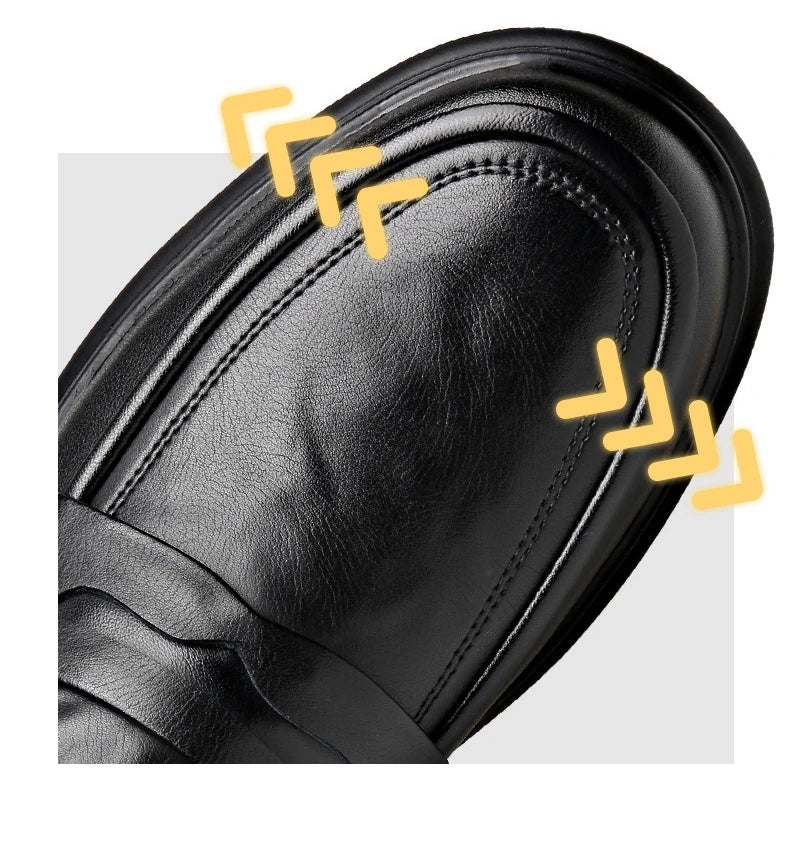 Spring Autumn New Genuine Leather Shoes for Men Black Fashion Business Casual Shoes Male High Quality Designer Loafers Man