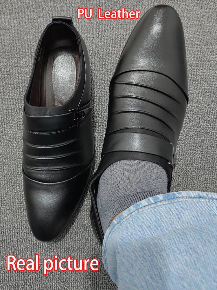 Classic Men's Dress Shoes – Formal Leather Office Shoes for Business & Events