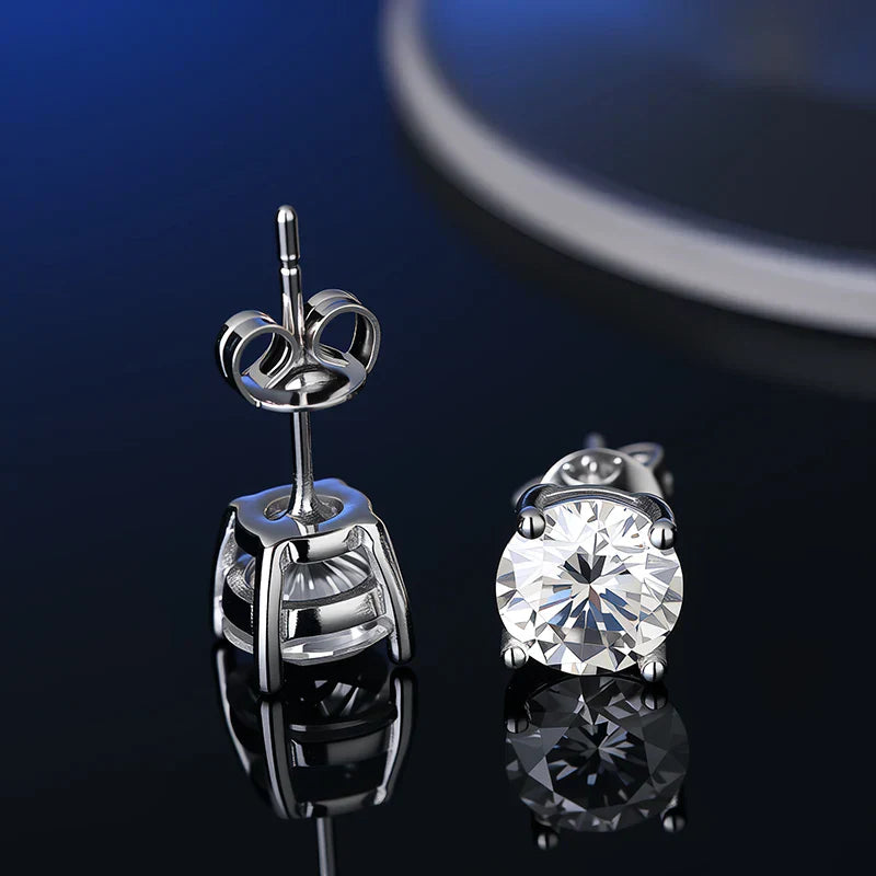 GRA Certificate Promotion 100% Moissanite Earrings for Women Pass Diamond Test Pen Ear Studs 925 Sterling Silver Fine Jewelry