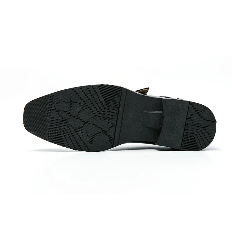 Leather Designer Brand Monks Snake Luxury Men Casual Office Business Man Loafers Mens Moccasins Driving Wedding Dress Male Shoes