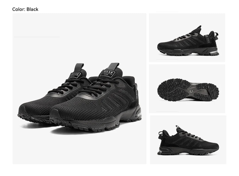 Men Running Shoes Lightweight Breathable Jogging Sport Shoes Male Lace-up Fashion Comfort Casual Sneakers Non-slip