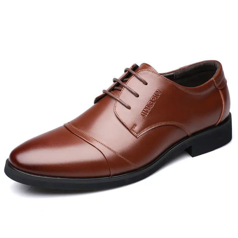 Brown Business Social Shoe Male Black Men's Formal Shoes Party Leather Casual Suit 2025 Trend Elegant and Classic Official New