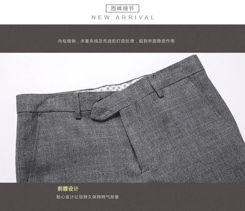 Suit  Men's Fashionable Business Banquet, Trendy Singer, Grid Host, Casual Wedding Banquet Dress, Male Star Performance Suit