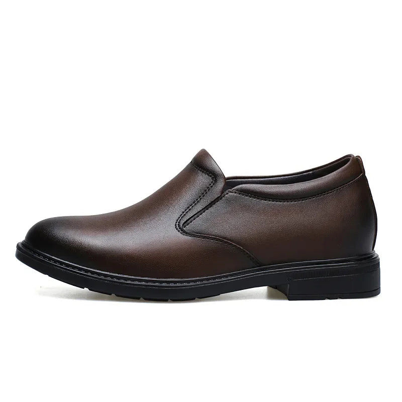 Men's Business Casual Shoes – Genuine Leather, Non-Slip Sole, Comfortable Fit, EU 40–48