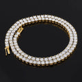 Certified Full Moissanite Tennis Necklaces Bracelets For Women Men 100% S925 Silver 3/4/5/6.5mm Lab Diamond Riviera Necklace