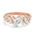 1.84cttw Marquise Cut Moissanite Wedding Ring for Women Luxury Quality Sterling Silver 925 Lab Diamond Band Certified