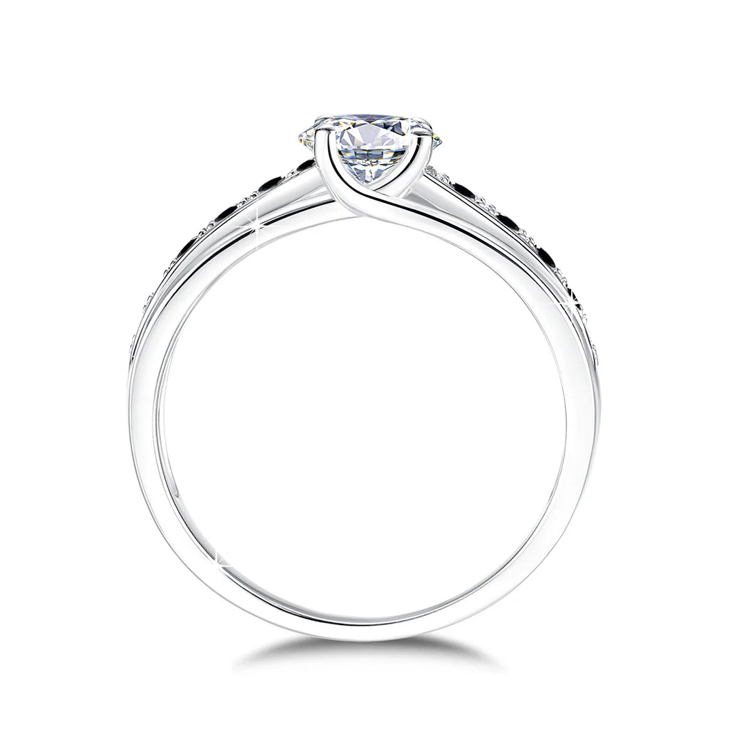 1 Carat Moissanite Rings With Certificate Original 100% Silver 925 Party Designer Jewelry Wife Gift Free Shipping Items