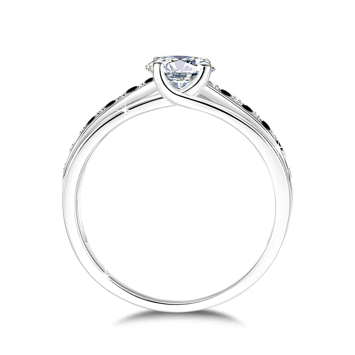 1 Carat Moissanite Rings With Certificate Original 100% Silver 925 Party Designer Jewelry Wife Gift Free Shipping Items