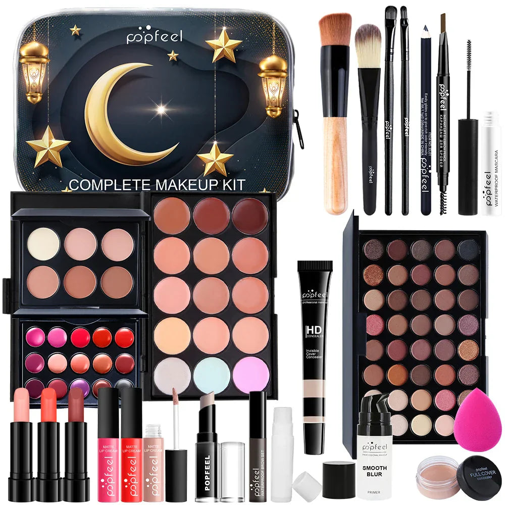 24-Piece Festival Makeup Set-Versatile Cosmetic Collection Perfect for Gifting to Moms, Girlfriends, and Girls.Daily Use