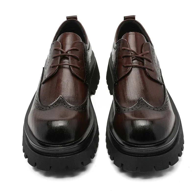Brand Man Shoes Formal Green Glossy Leather Shoes for Men Lace Up Oxfords for Male Wedding Party Office Business Casual Shoe Men