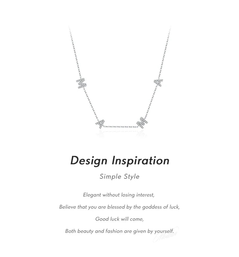 925 Sterling Silver Classic Letters MAMA Pendant Necklaces Rose Gold Color Link Chain For Women Jewelry Christmas Gifts