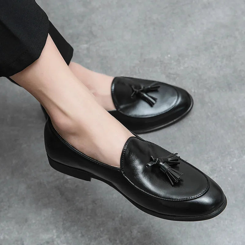 Men’s Tassel Loafers – Trendy Comfortable Slip-On Shoes for Office & Casual Wear