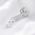 Princess Cut 0.4-5CT Moissanite Stud Earrings for Women Men VVS Simulated Diamond Ear Studs 925 Sterling Silver Jewelry