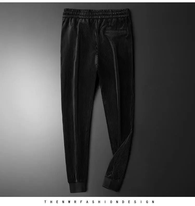 Hoodies For Men Autumn and Winter high quality Gold Velvet Thickened suit plus size Sports suit Two-piece Set pant sets