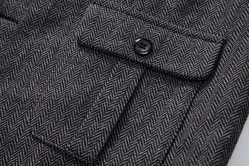 Men's Herringbone Vest Spring/summer V-neck Single Breasted Patchwork Waistcoat Slim Fit Mens Casual Suit Vest Best Dress