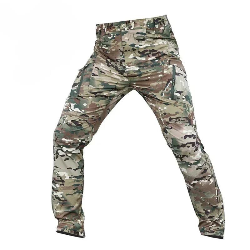 IX9 Tactical Pants Men Classic Hiking Trousers Outdoor Hunting Camouflage Men Cargo Pants for Men Hunting Style Casual Pants