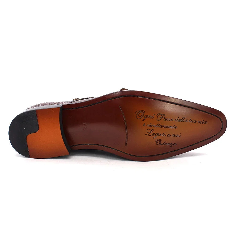 Men's Classic Genuine Leather Dress Shoes – Formal Oxford Style, EU 40–48