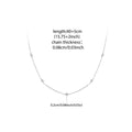 925 Sterling Silver Moissanite Layering Necklace, Gold Plated Adjustable Link Chain Necklace for Women Station Necklace