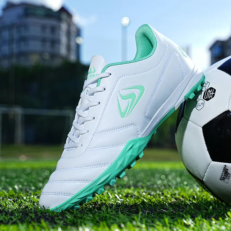 New Men Football Boots Futsal Soccer Shoes TF FG Grass Cleats Comfortable Outdoor Training Shoes Match Breathable Sport Indoor