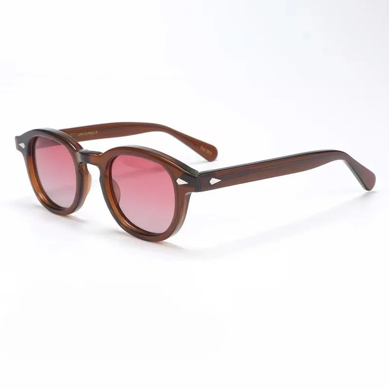 Authentic Johnny Depp LEMTOSH UV400 Driving Anti-Glare Men Women Sun Glasses Popular Square Acetate Frames Male Couple Eyewear