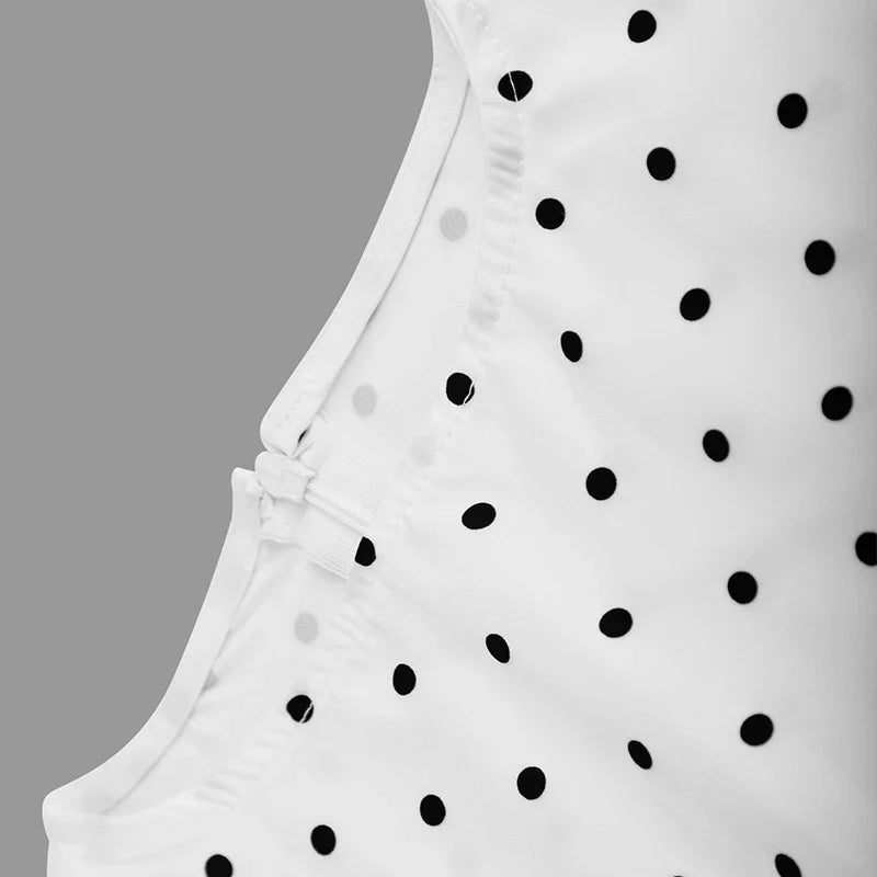 Women New Long Dresses Summer Elegant Upgraded Version Casual Polka Dots Party Dress Graceful Holiday Casual Slim Female Dresses