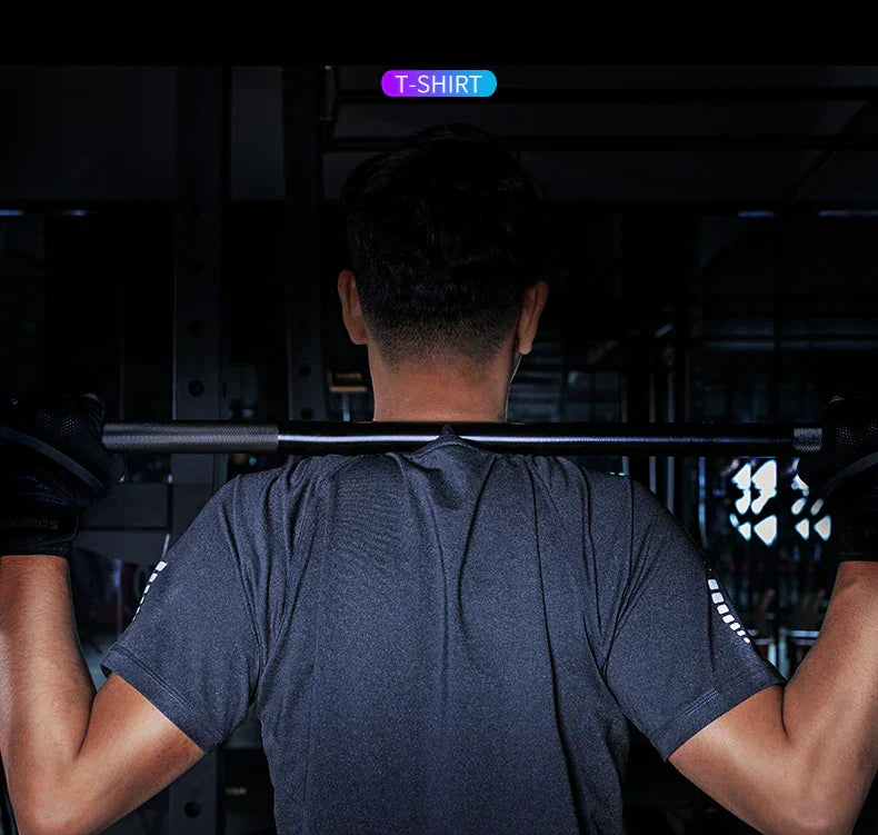 Men's Tracksuit Gym Fitness Running 5 Pcs/Set Quick Dry Sweat-absorb Compression Sport Suit Clothes Jogging Sport Wear