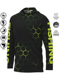 Hood Fishing Shirt Fishing Apparel Men long sleeve fishing t shirt uv protection