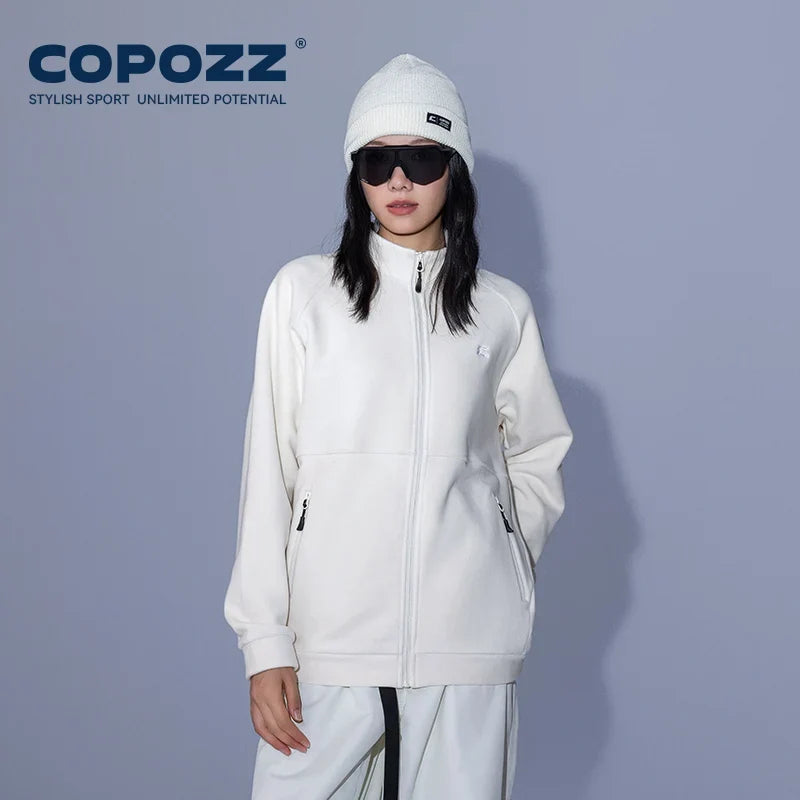 Winter Spring Warm Fleece Jacket Men Women Pure Color Sweatshirt Coats Outdoor Snow Ski Jacket Linner Female Adult