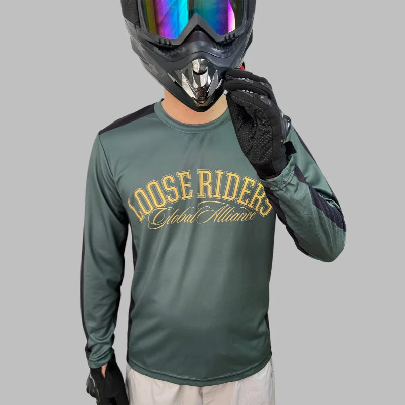 Loose Riders jersey Mtb shirt mountain bike enduro long-sleeved moisture wicking jersey DH motocross downhill jersey