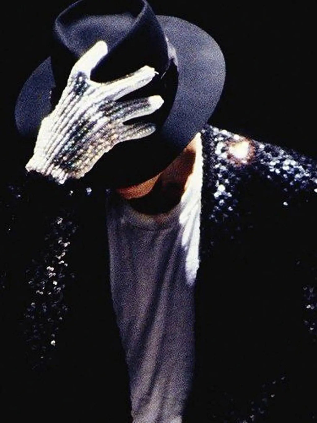 Impersonator Michael Joseph Jackson Costumes Jacket Sequies Black Shining Jacket