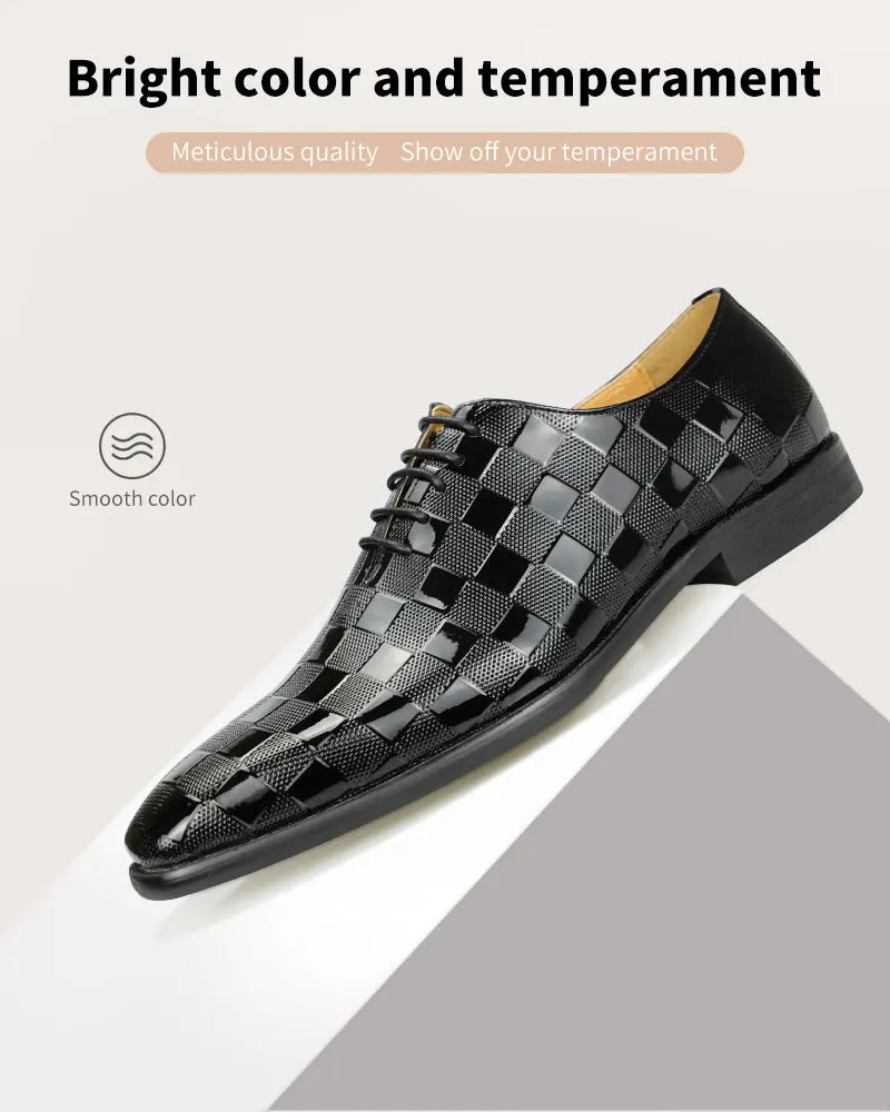Fashion New High Quality Genuine Leather Shoes Men's Black Formal Dress Wedding Footwear Gentleman Style Loafers Handmade