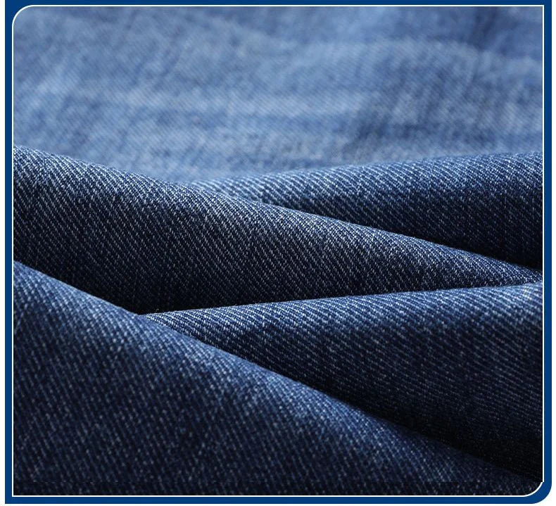 Men's Soft Stretch Straight Jeans Business Casual Slim Fit Wash Denim Pants Korean Fashion Blue Gray Male Brand Trousers