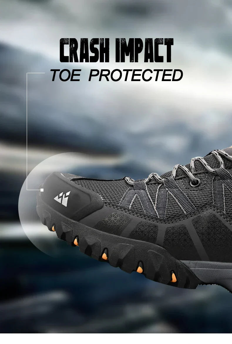 Breathable Cushioning Nonslip Sneakers Men's Hiking Shoes Running Trekking Sneakers Outdoor Mountain Sports Shoes for Men