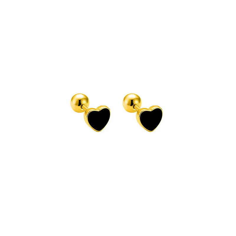 925 Sterling Silver Fashion Simple Golden Flower Beads Small Stud Earrings for Women Teen Piercing Jewelry Accessories