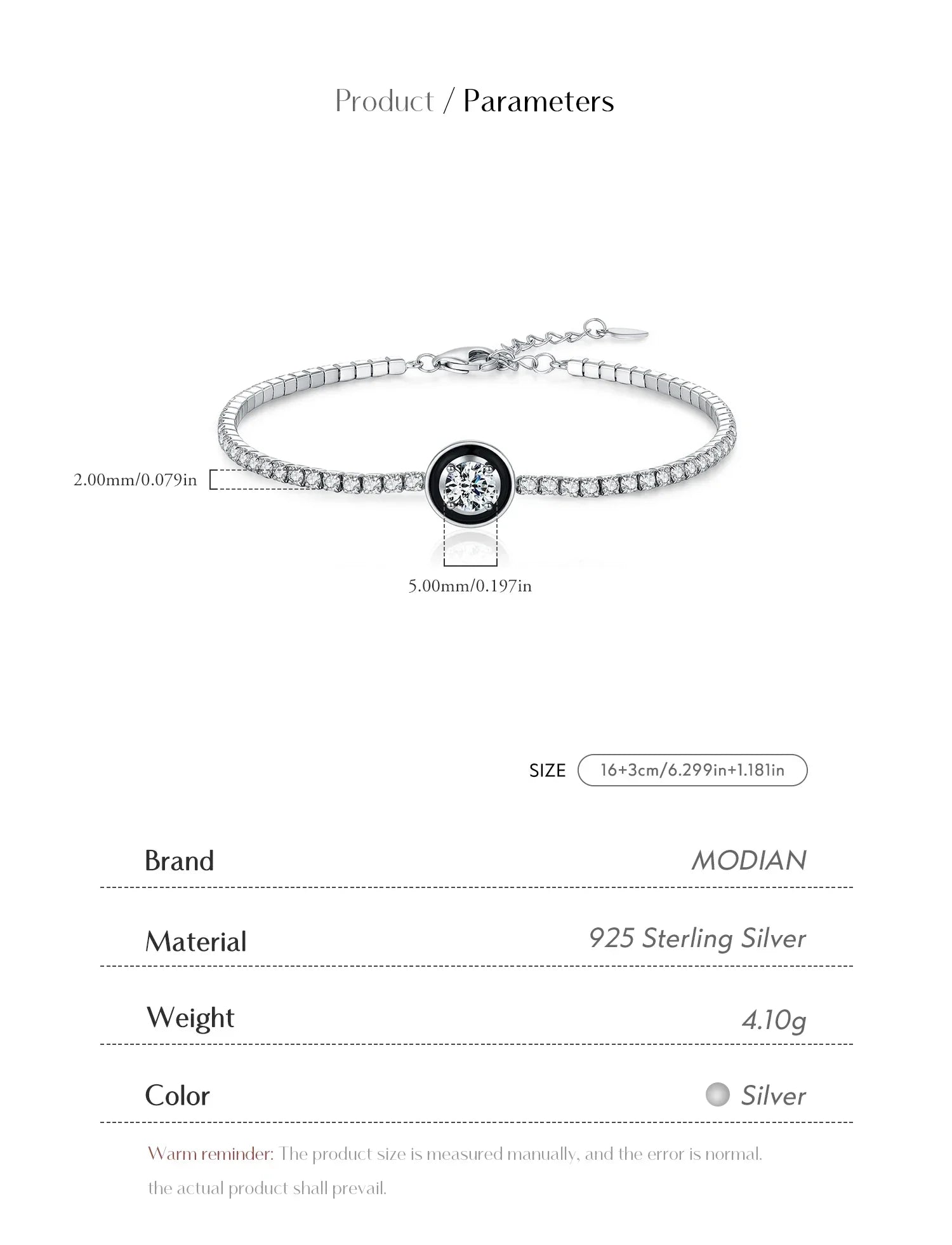 925 Sterling Silver Shinning Stackable Bracelets Stars Geometric Heart Water Drop CZ Tennis Bracelets For Women Jewelry