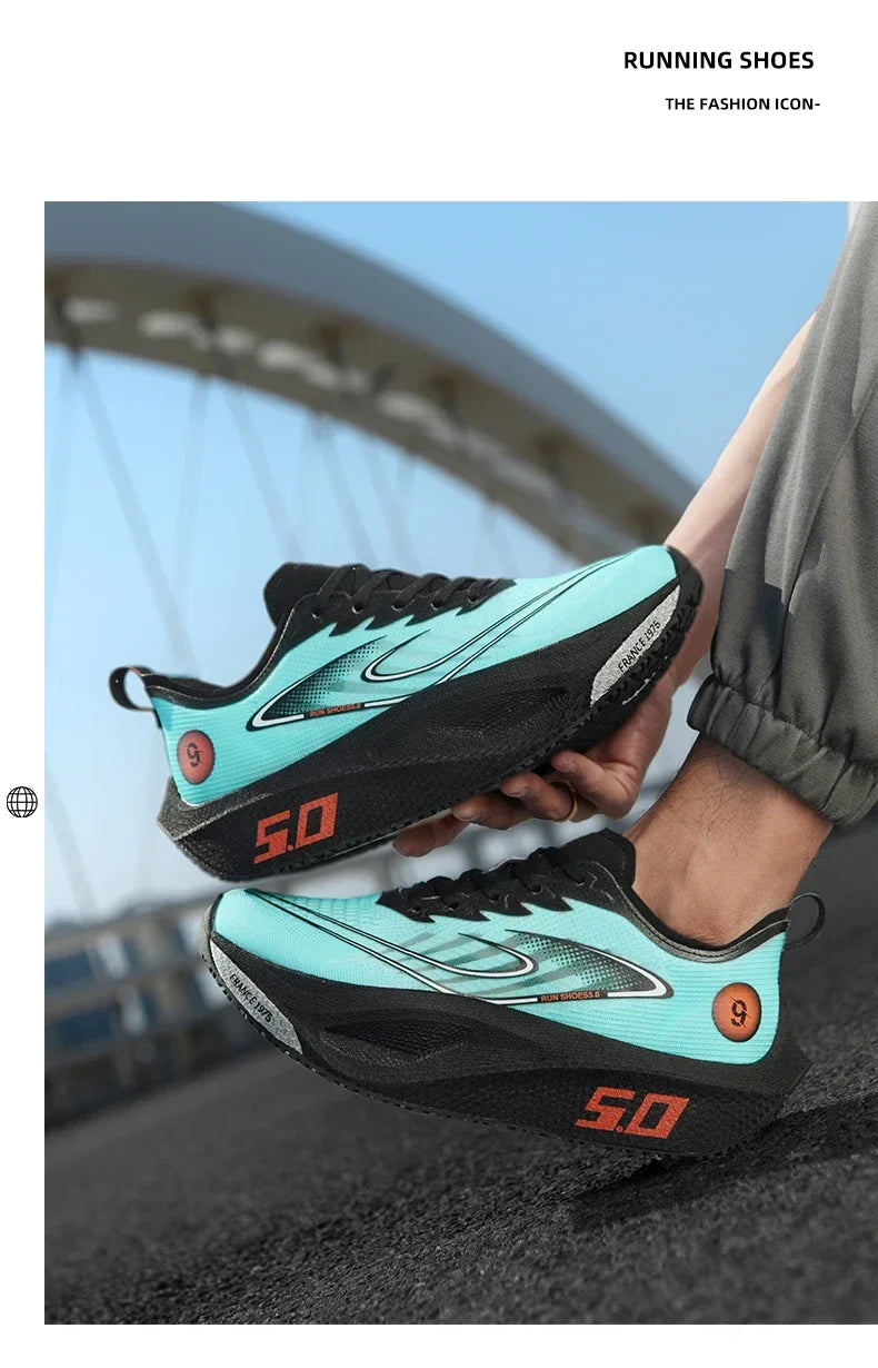 Carbon Plate Running Shoes Professional Marathon Racing Lightweight Bounce Cushion Breathable Sports Sneakers