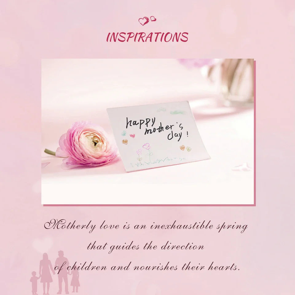 925 Sterling Silver Mother and Daughter Heart Shape Pendant Necklace for Women Birthday Mother's Day Gift Fine Jewelry