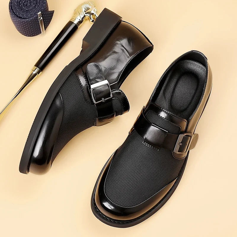Leisure Walk Male Loafers Outdoor Anti-slip Men's Driving Shoes Handmade Business Footwear Elegantes Slip on Flats Oxford Shoes