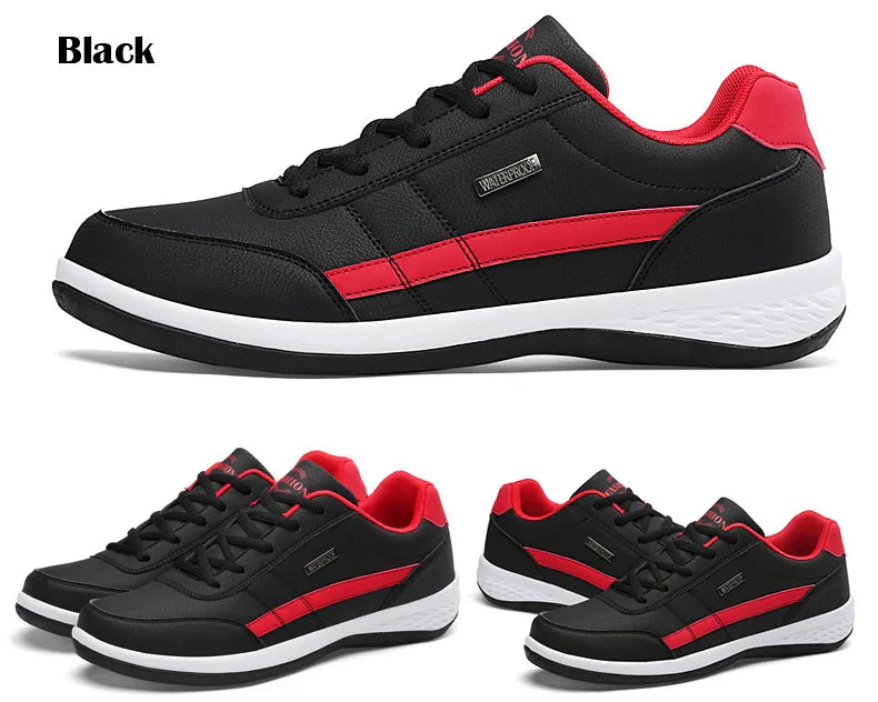 Men Shoes Spring Autumn Waterproof Walking Sneakers Leisure Male Leather Sports Shoes Non-Slip Footwear Tennis for Men