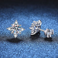 New In 0.5/1CT Octopus Moissanite Stud Earrings For Women Party Wedding Fine Jewelry S925 Sterling Silver Diamond Earring