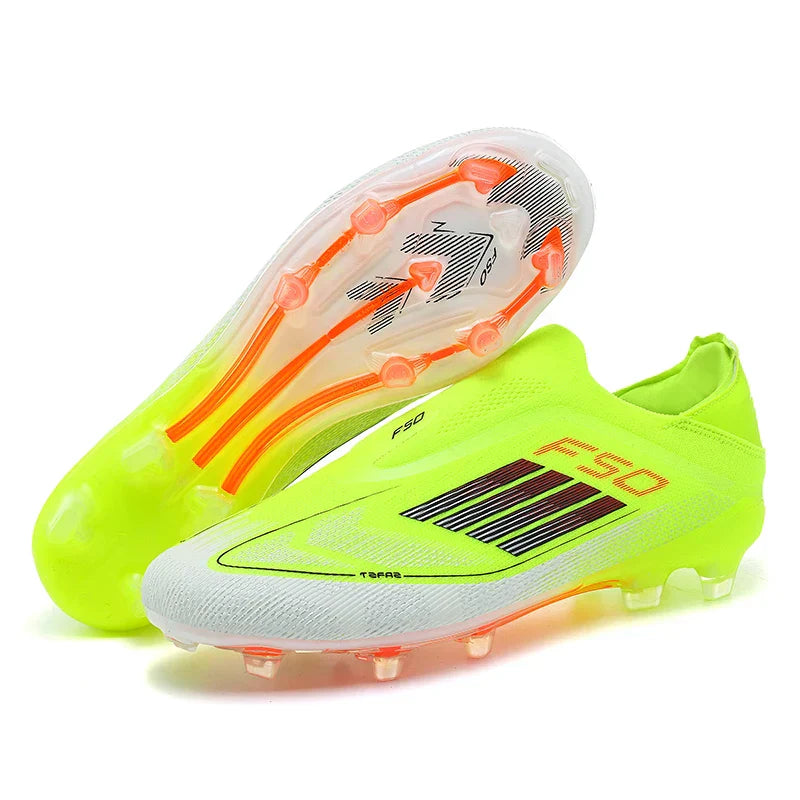 Men Football Boots Training Soccer Shoes FG Ultralight Long Spikes Breathable Drop Shipping Match Sport Cleats Indoor Sneakers