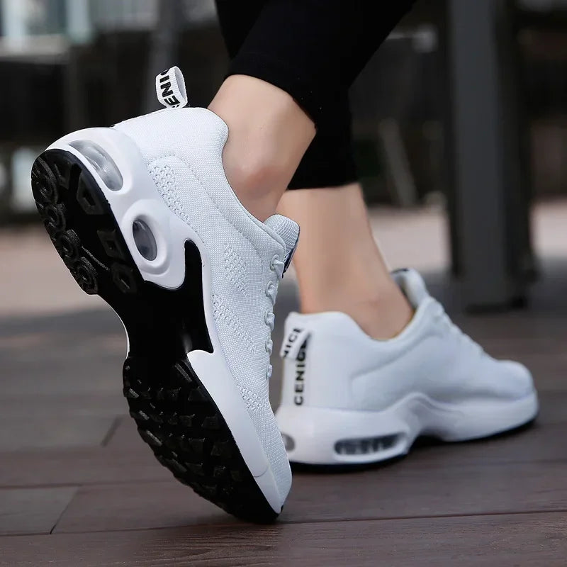 Sports Shoes for Women Spring White Breathable Casual Sneakers Summer Breathable Air Cushion Running Zapatillas Mujer Girl Shoes