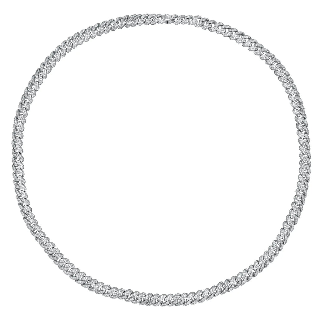 S925 Sterling Silver Plated 18K Gold Cuban Bracelet for Women Men High Carbon Zircon Diamond Bracelets Hip Hop Link Chain