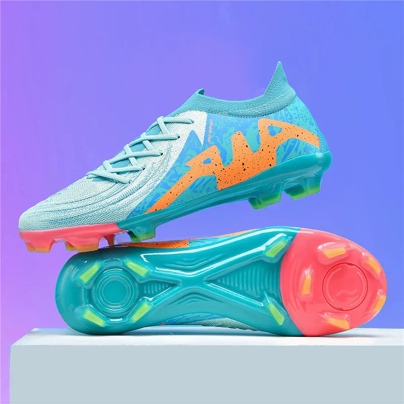 New Men Soccer Shoes Adult Non-Slip Boys Adult Futsal Sport Football Boots Grass Cleats Indoor Ultralight Turf Comfortable