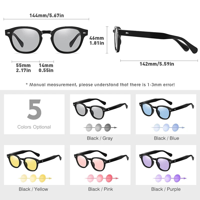 NEW Fashion Photochromic Sunglasses Women Men Polarized Blue Eyewear Drivign Outdoor UV Protection Eyewear gafas de sol mujer