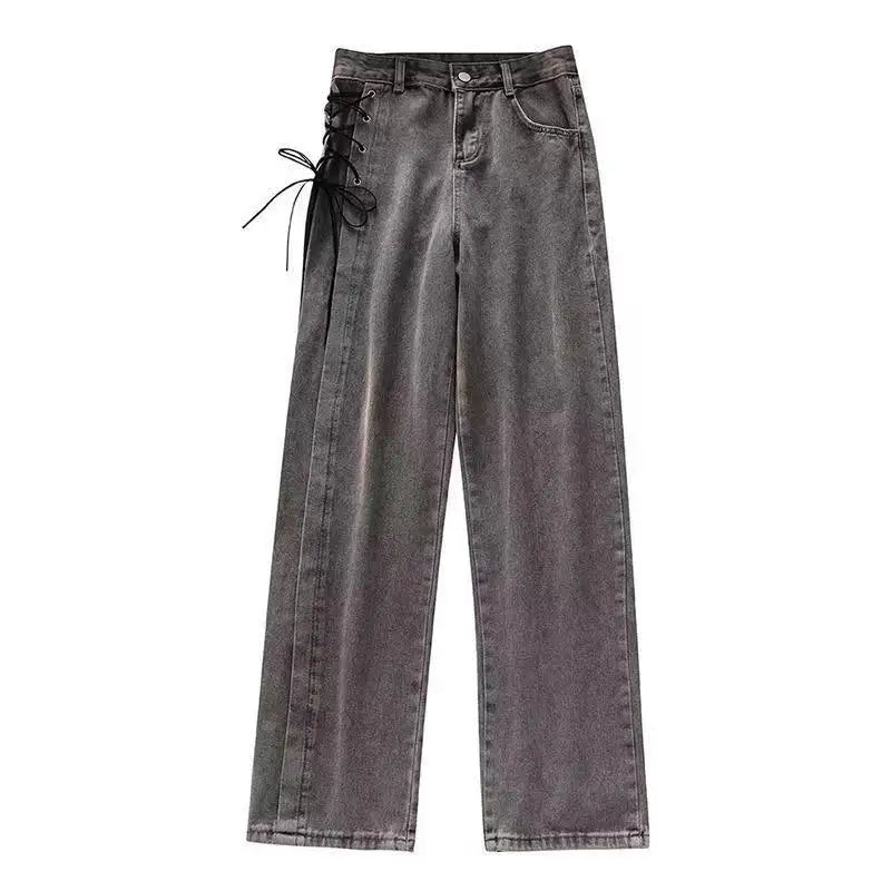 Casual Jeans Women Denim Pants Straight Trousers