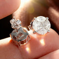 Certified Marquise Cut All Moissanite Stud Earrings for Women Lab Diamond Luxury Ear Jewelry Real S925 Sterling Silver