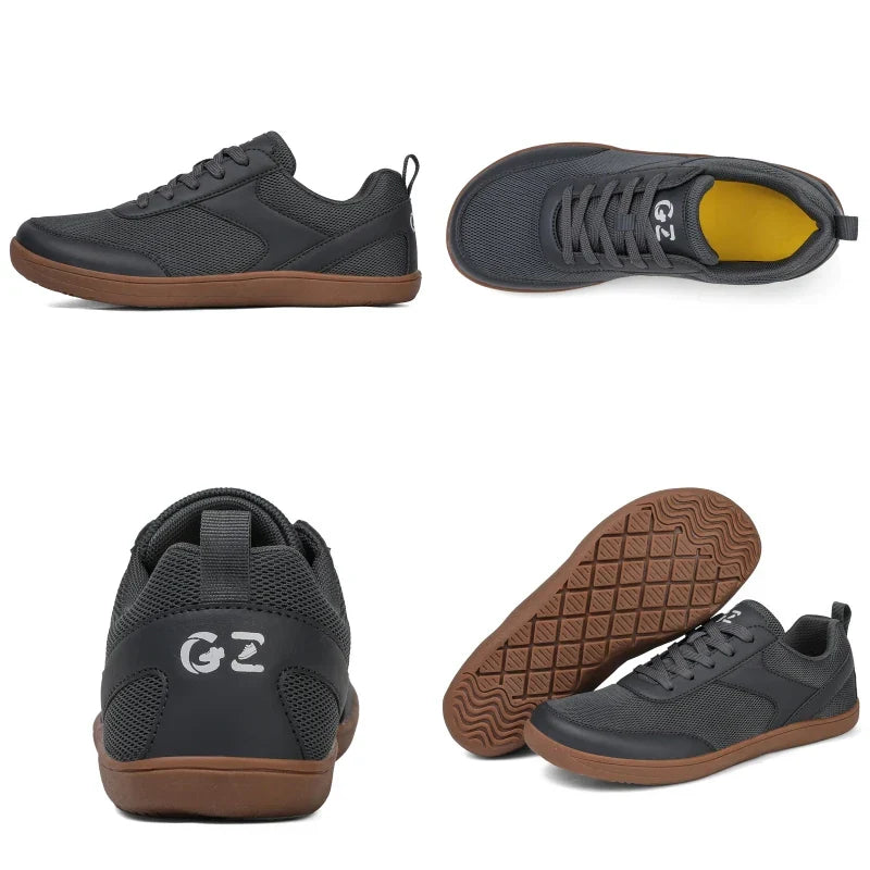 Men's Wide Minimalist Barefoot Sneakers | Unisex Zero Drop Sole | Optimal Relaxation